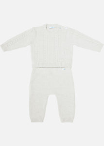 Completino baby in cashmere da Unisex in colore panna