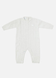 Tutina baby in cashmere da Unisex in colore panna