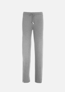 Pantalone jogger in cashmere da donna, grigio