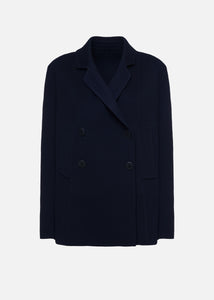 Coat in double cashmere and wool