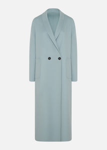 Long coat in double cashmere