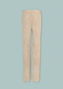 Suede trousers