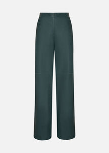 Leather palazzo trousers
