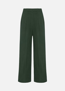 Pantalone in cotone stretch da donna, verde