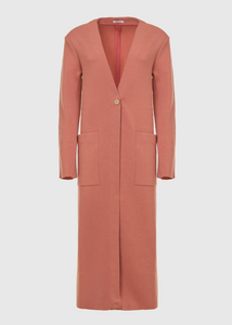 Virgin wool and cashmere blend coat