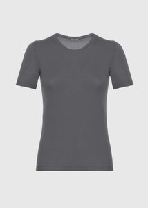 Maglia girocollo in cashmere light da donna, grigio