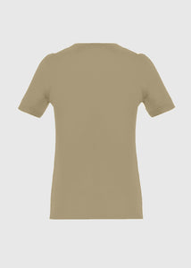 Maglia girocollo in cashmere light da donna, beige