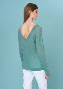 V-neck sweater in super soft cashmere