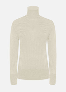 Turtleneck sweater in organic virgin wool