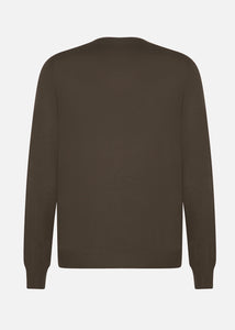 Cashmere and silk crewneck sweater