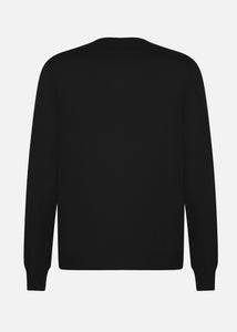 Cashmere and silk crew neck sweater