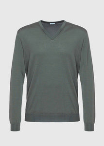Cashmere and silk V-neck sweater