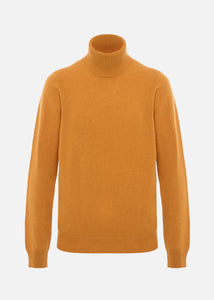 Maglione collo alto in cashmere da Uomo in colore verde