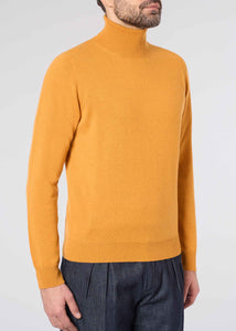 Maglione collo alto in cashmere da Uomo in colore verde