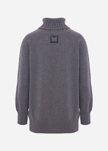 Maglione collo alto in cashmere da Uomo in colore nero