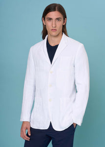 Giacca in lightweight linen da uomo, bianco