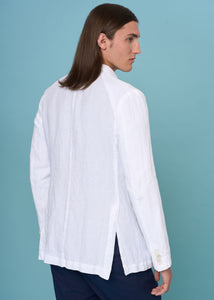 Giacca in lightweight linen da uomo, bianco