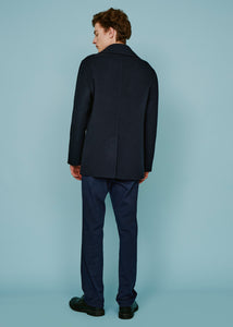 Double wool and cashmere peacoat