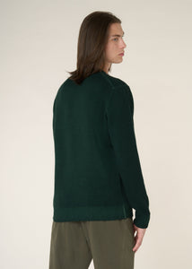 Jersey de cuello redondo en lana virgen