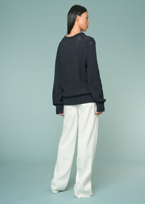 Sustainable cotton unisex crewneck sweater