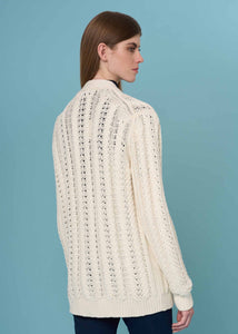 Unisex cardigan in cashmere and cotton