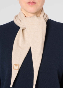 Sciarpa a rombo in cashmere, Rever da Donna in colore beige