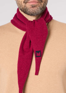 Sciarpa a rombo in cashmere, Rever da Donna in colore rosso